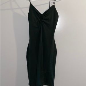 Olive green sun dress